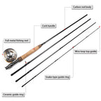 Sougayilang Fly Fishing Rod Reel Combos with Lightweight Portable Fly Rod and CNC-machined Aluminum Alloy Fly Reel,Fly Fishing Complete Starter Package