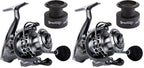 Sougayilang Fishing Reel 13+1BB Light Weight Ultra Smooth Aluminum Spinning Fishing Reel with Free Spare Graphite Spool