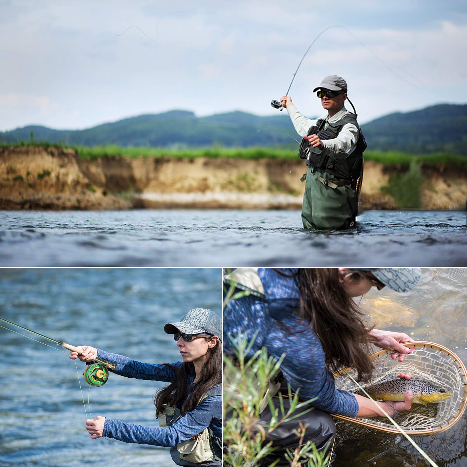 Sougayilang Fly Fishing Rod Reel Combos with Lightweight Portable Fly Rod and CNC-machined Aluminum Alloy Fly Reel,Fly Fishing Complete Starter Package