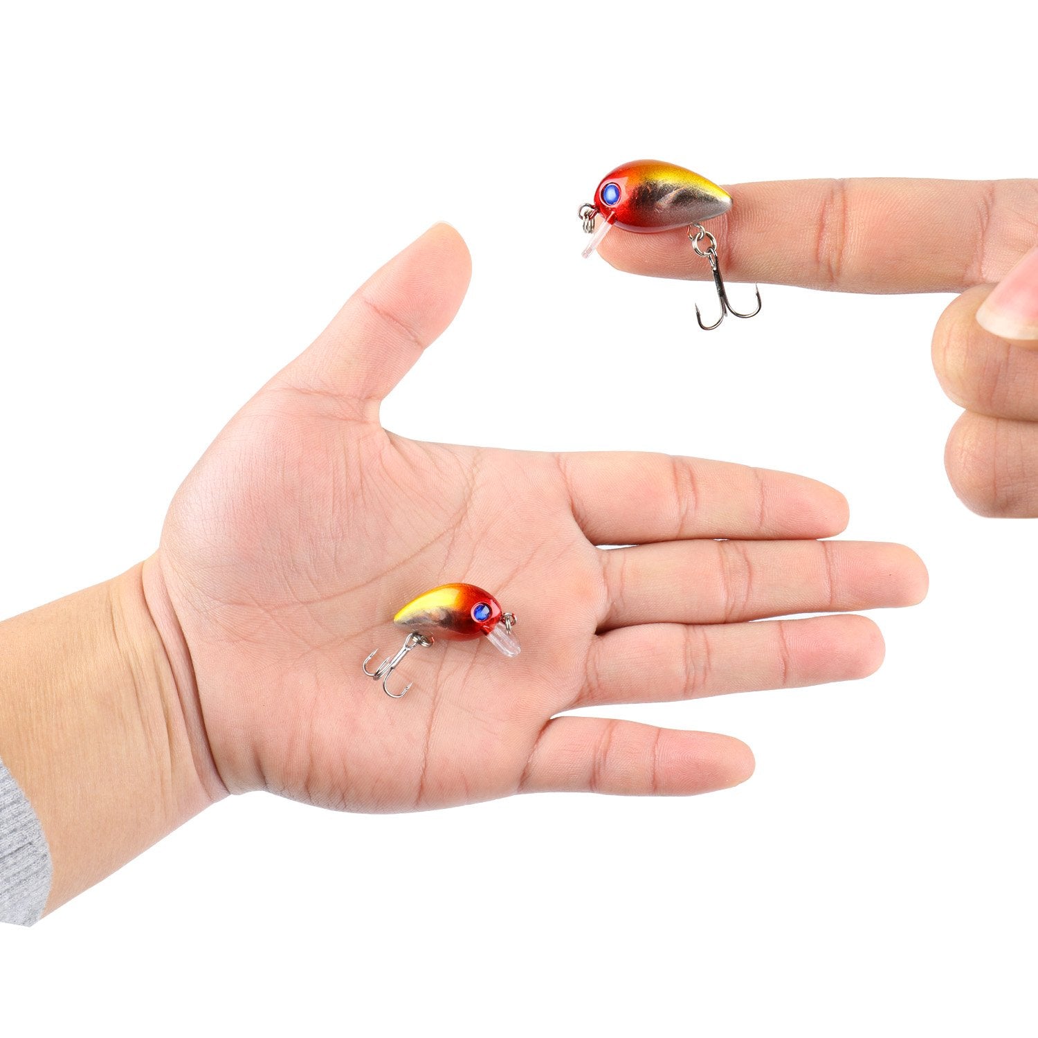 Sougayilang Fishing Lures Large Hard Bait Minnow VIB Lure with Treble Hook Life-Like Swimbait Fishing Bait Popper Crankbait Vibe Sinking Lure for Bass Trout Walleye Redfish