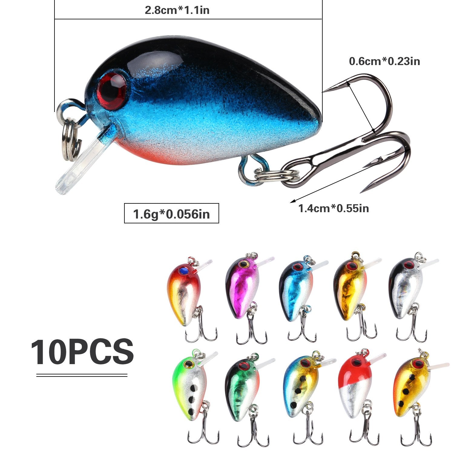 Sougayilang Fishing Lures Large Hard Bait Minnow VIB Lure with Treble Hook Life-Like Swimbait Fishing Bait Popper Crankbait Vibe Sinking Lure for Bass Trout Walleye Redfish