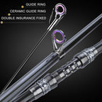Sougayilang Telescopic Fishing Rod Reel Combos with Carbon Fiber Fishing Pole Spinning Reels and Fishing Accessories