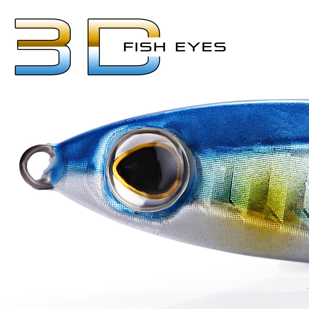 Sougayilang Jigs Fishing Lures Sinking Metal Spoons Micro Jigging Bait