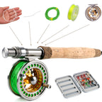 Sougayilang Fly Fishing Rod Reel Combos with Lightweight Portable Fly Rod and CNC-machined Aluminum Alloy Fly Reel,Fly Fishing Complete Starter Package